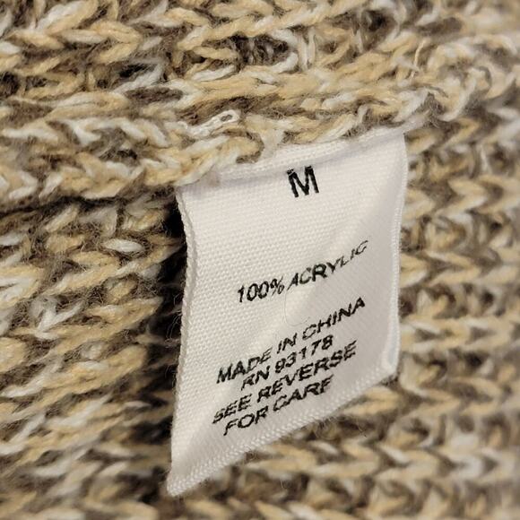Workshop Republic Clothing Cardigan Sweater Beige Grandpa Sweater Medium - Picture 7 of 12